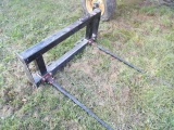 New HD 2 Prong Bale Spear, Universal Quick Attach