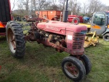 1952 Farmall H Antique Tractor, Wheel Weights, Belt Pulley, New Battery & S