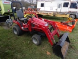 Massey Ferguson GC2300 4wd Sub Compact Tractor w/ 2350 Loader, Hydro, Diese