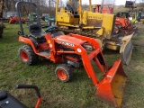 Kubota BX2200 4wd Sub Compact Tractor w/ LA211 Loader, 3 Cyl Diesel, Hydro,