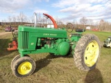John Deere 60 2 Cylinder Antique Tractor, Nice & Straight, Nice 13.6-38 Tir