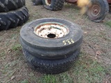 (2) Front Tractor Tires & Rims