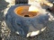 17.5-24 Tire On 8 Lug Case Backhoe Rim