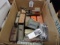 Box of Older Marx Tin Plate Railroad Cars & Rolling Stock