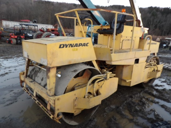 Dynapac CC21 Double Drum Roller, Good Running John Deere Diesel Engine, Dro