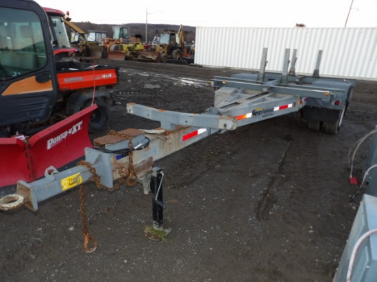 Galvanized Extendable Pole Trailer, Nice Shape, No Title