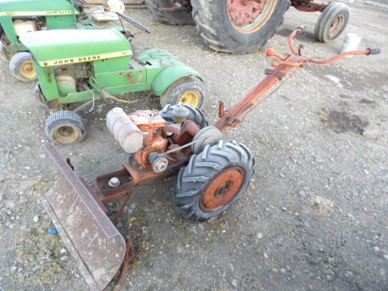 Walk Behind Garden Tractor w/ Blade