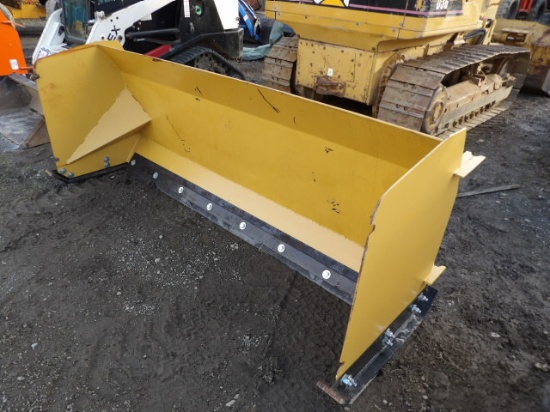 Unused 92" SSL Snow Pusher, Universal Quick Attach, Skid Shoes