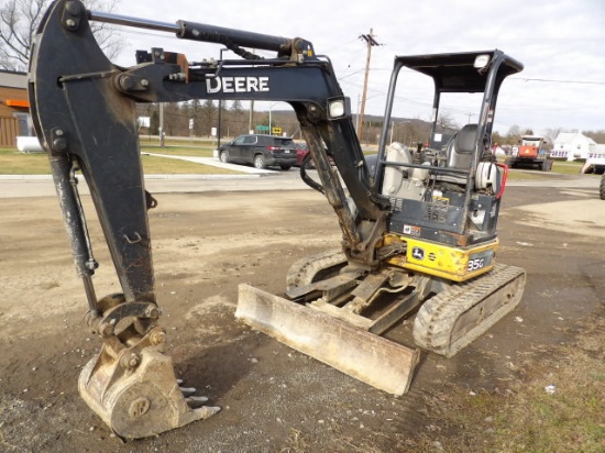 Deere 35G Mini Excavator w/ Hydraulic Angle Blade, OROPS, Good Rubber Track