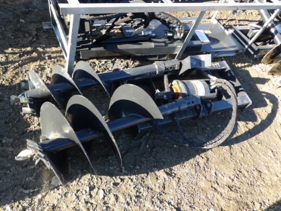 Wolverine ADB-13-1218R Hydraulic SSL Post Hole Diggers w/ 12" & 18" Augurs