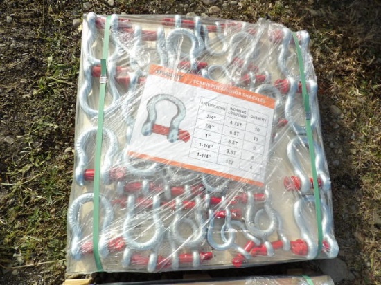 (38) New Screw Pin Clevises, Various Sizes