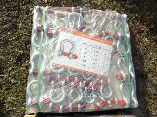 (38) New Screw Pin Clevises, Various Sizes