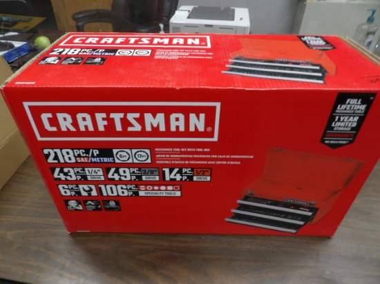 Craftsman 218 Pc SAE & Metric Tool Kit w/ Toolbox