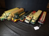 (7) Used Hess Trucks, Played With / Displayed, No Boxes