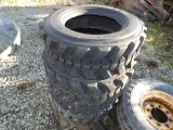 (4) New 10-16.5 SSL Tires