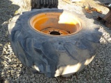 17.5-24 Tire On 8 Lug Case Backhoe Rim