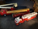 Fire Trucks & Old Tonka Bucket Truck