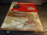 (2) Vintage Erector Sets In Metal Boxes