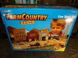 ERTL Farm & Ranch Cowtown Farm Set, 100 Pieces, NIB