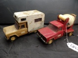 (2) Tonka Vehicles, Cement Mixer & Camper