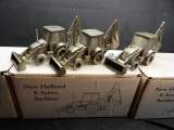 (3) Pewter New Holland 555E Backhoes