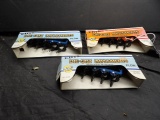 (3) 1/32 Blue & Orange Plows