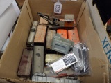 Box of Older Marx Tin Plate Railroad Cars & Rolling Stock