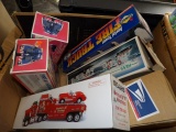 (20 Sears Christmas Trucks, (2) Mobil Tow Trucks, Hess & Sunoco Fire Trucks
