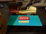 Coca Cola Toy Pedal Car & Stake Rack Delivery Truck