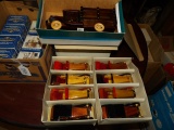 (9) Antique Wooden Cars
