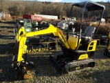 Agrotk QH12 Mini Excavator w/ Thumb, Rubber Tracks, Backfill Blade, Briggs