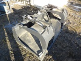 Wolverine GB-11-72W 6' SSL Dual Cylinder Grapple Bucket, Flat Bottom