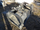 Wolverine GB-11-72W 6' SSL Dual Cylinder Grapple Bucket, Flat Bottom