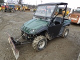 Yamaha Rhino 660 4wd UTV Utility Vehicle w/ 5' Blade, 579 Hours, Roof & Win