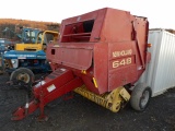 New Holland 648 Round Baler, 4x5 Bale Size, Net Wrap, Bale Command Plus Mon