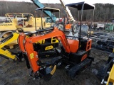 AGT QH12 Mini Excavator w/ Thumb, Orange, Briggs & Stratton Gas Engine, Unu