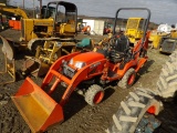 Kubota BX25D Compact Loader Backhoe, R4 Tires, 4wd, Hydro, Kubota 3 Cylinde