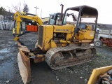 John Deere 550A Dozer, OROPS, 6 Way Blade, Lever Steer, Fair Undercarriage,