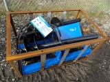 AGT SSECAG-W SSL Post Hole Digger w/ 3 Augurs, Blue