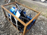 AGT SSECAG-W SSL Post Hole Digger w/ 3 Augurs, Blue