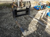 Unused Ansung 4000 Lb SSL Pallet Forks, Walk Through