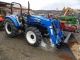 New Holland Workmaster 75 4wd Tractor w/ 550LU Loader, Like New Tractor w/