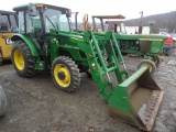 John Deere 5325 4wd Tractor w/ 520M Self Leveling Loader, All New Tires, Fu