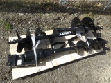 Lanty Pin On Mini Excavator Post Hole Digger w/ 3 Augurs, 9