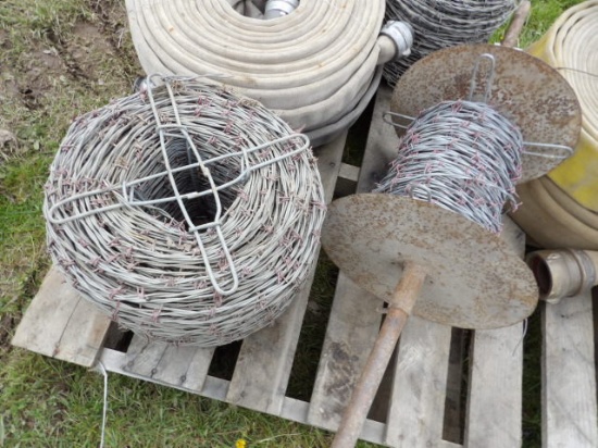 (3) Rolls Of Barb Wire