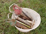 Small White Tub Of Assorted Hitch Pins