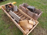 Pallet of Misc Items, Trailer Ramps, Lights, Etc