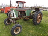 Oliver 770 Gas Antique Tractor, Later Model w/ Fiberglass Grill & Flat Top