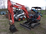 Kubota KX91-3 Mini Excavator, OROPS, 2 Speed, Aux Hydraulics, Good Tracks,