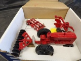 Slik Toy All Metal Farm Implement Set #9910, Repro